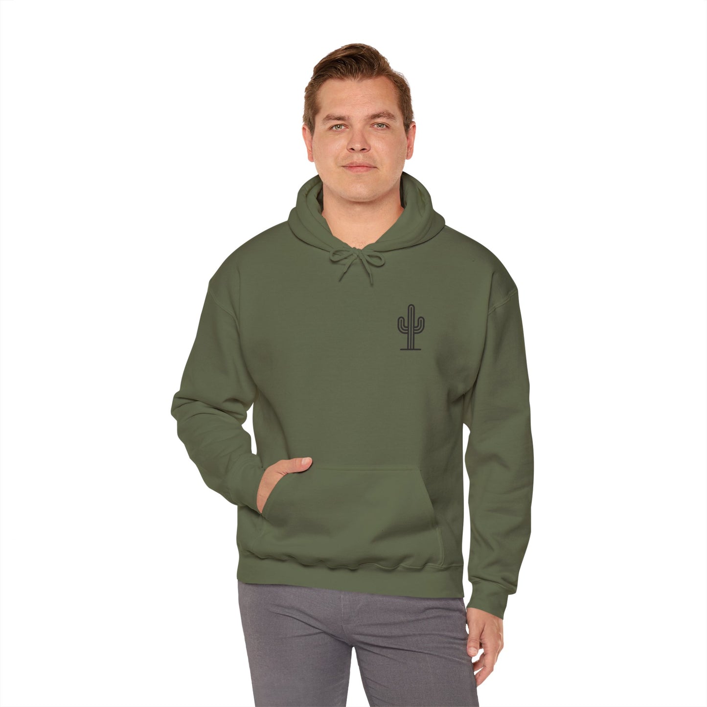 Saguaro Hooded Sweatshirt - Front & Back