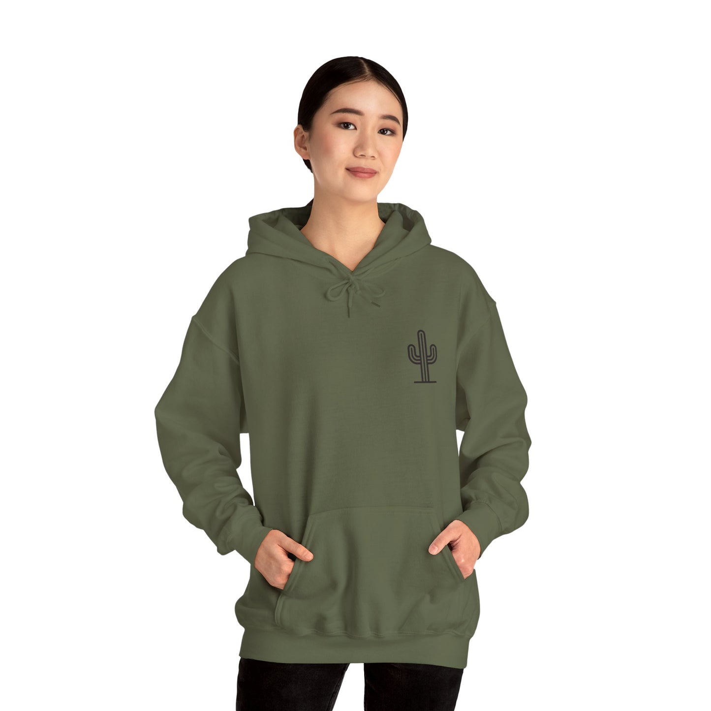 Saguaro Hooded Sweatshirt - Front & Back